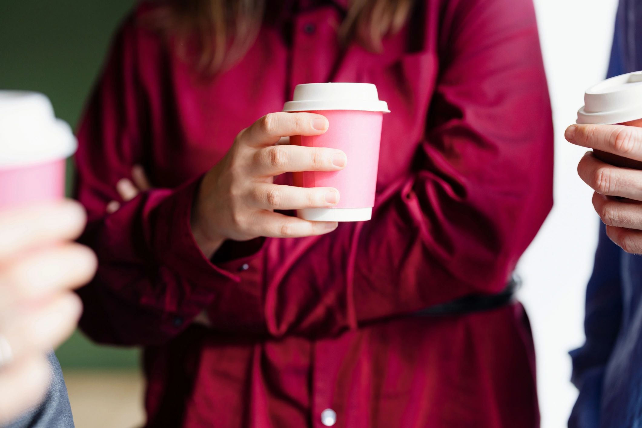 Guests enjoying coffee together